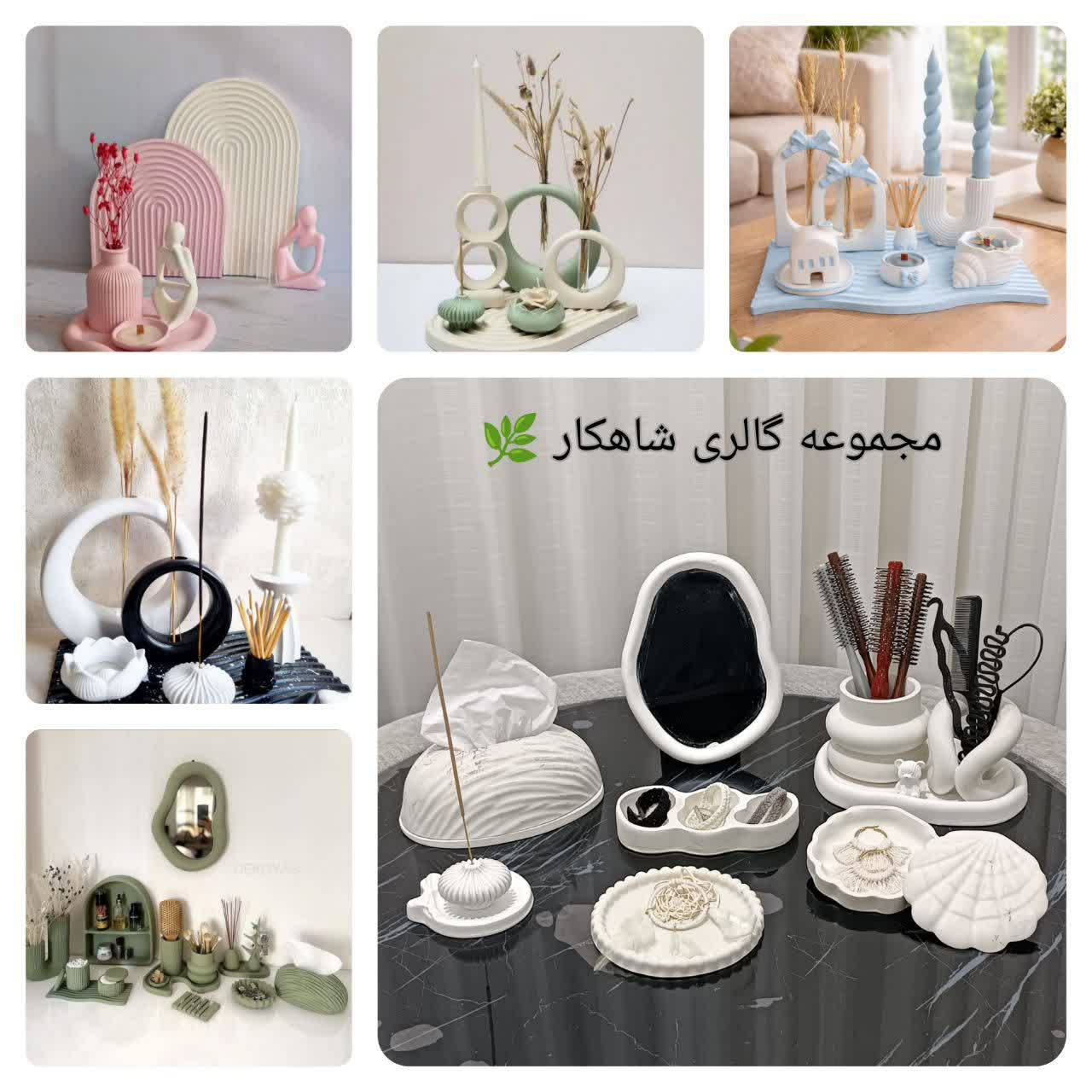 سفارش سنگ مصنوعی و شمع دست‌ساز (گالری شاهکار) — عکس ۱
