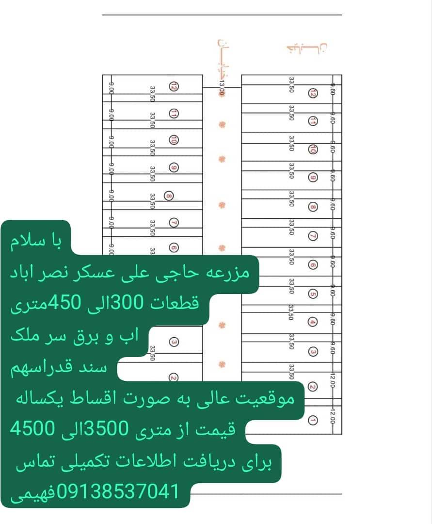 فروش قطعات زمین 300 تا 450 متری (دهکده جواهر ده) — عکس ۲